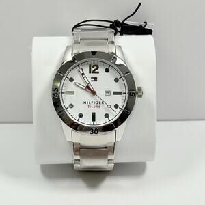 Tommy Hilfiger 1791441 White Dial Stainless Steel Bracelet 42mm Men’s Watch